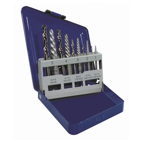 Irwin Tools IRWIN Screw Extractor/Drill Bit Set, 10-Piece (11119)