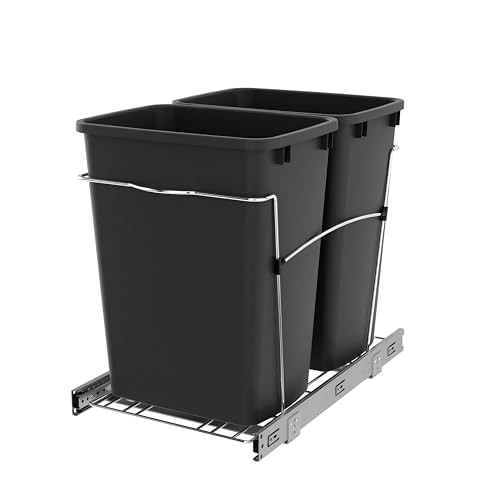 Rev-A-Shelf RV-18KD-18C S Pullout Trash Can