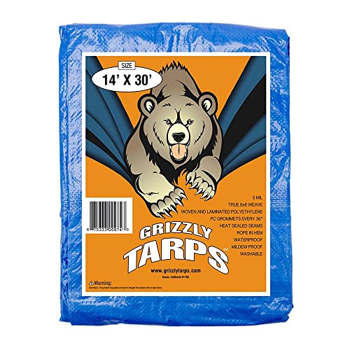 Grizzly Tarps 14' x 30' Poly Tarp
