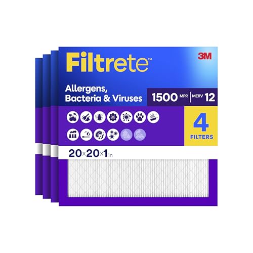 Filtrete 20x20x1 MERV 12 (4-pack)