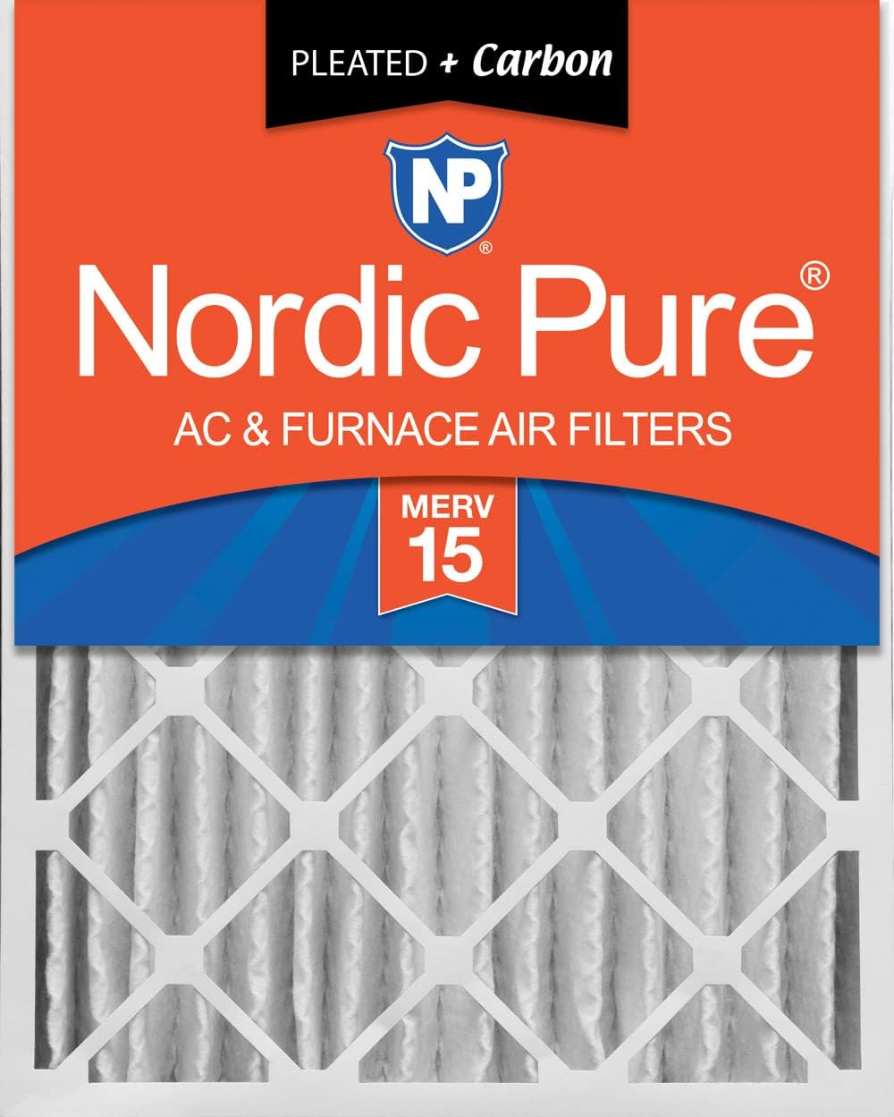 Nordic Pure 20x25x4 MERV 15 Plus Carbon