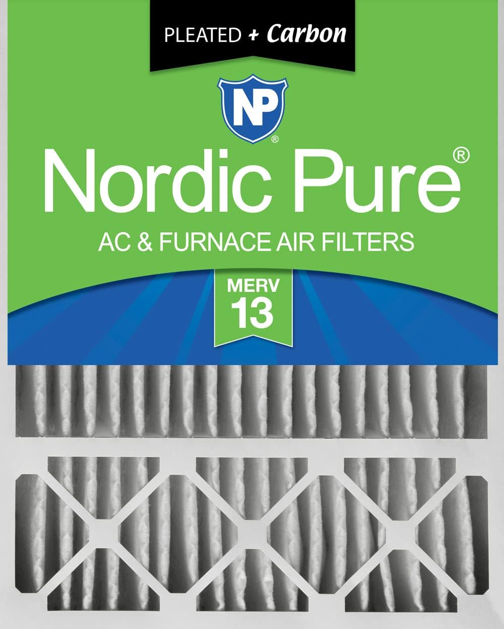 Nordic Pure 20x25x5 MERV 13+ Carbon (1pk)
