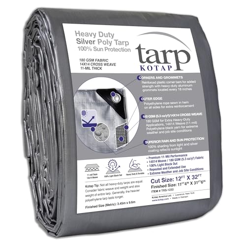 Kotap 12 x 32 Ft. Heavy-Duty Tarp