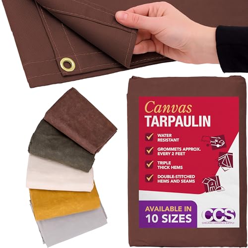 CCS Waterproof Canvas Tarp Cover (7x9 Ft)