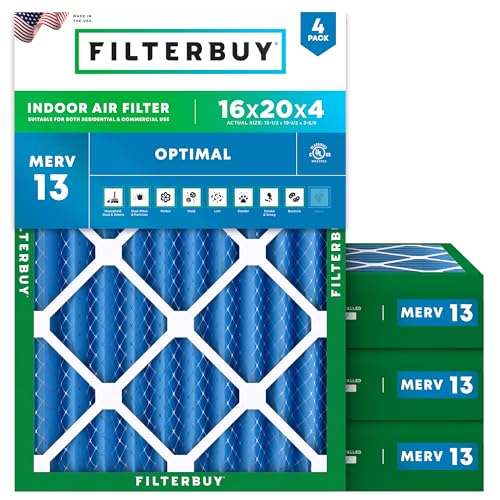 Filterbuy 16x20x4 MERV 13