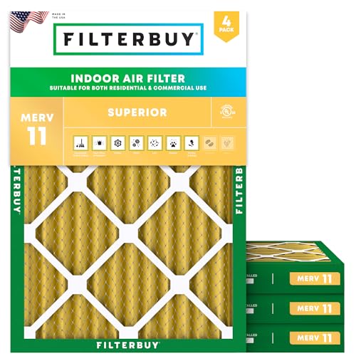 Filterbuy 24x28x2 MERV 11 (4-Pack)