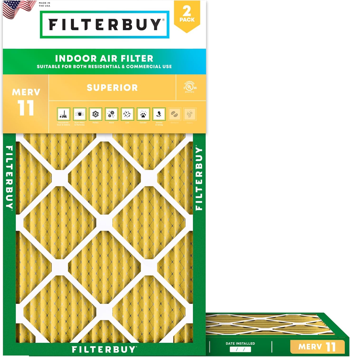 Filterbuy 18x36x1 MERV 11