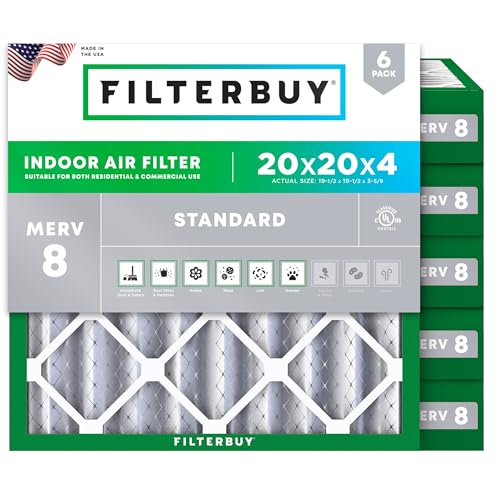 Filterbuy 20x20x4 MERV 8 (Top Rated)
