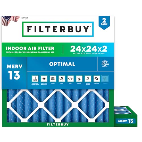 Filterbuy 24x24x2 MERV 13