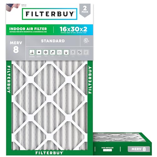 Filterbuy MERV 8 HVAC Filter (2-Pack)