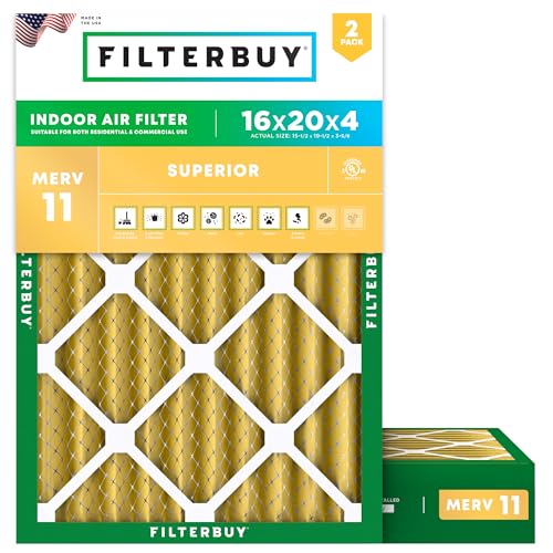 Filterbuy 16x20x4 MERV 11