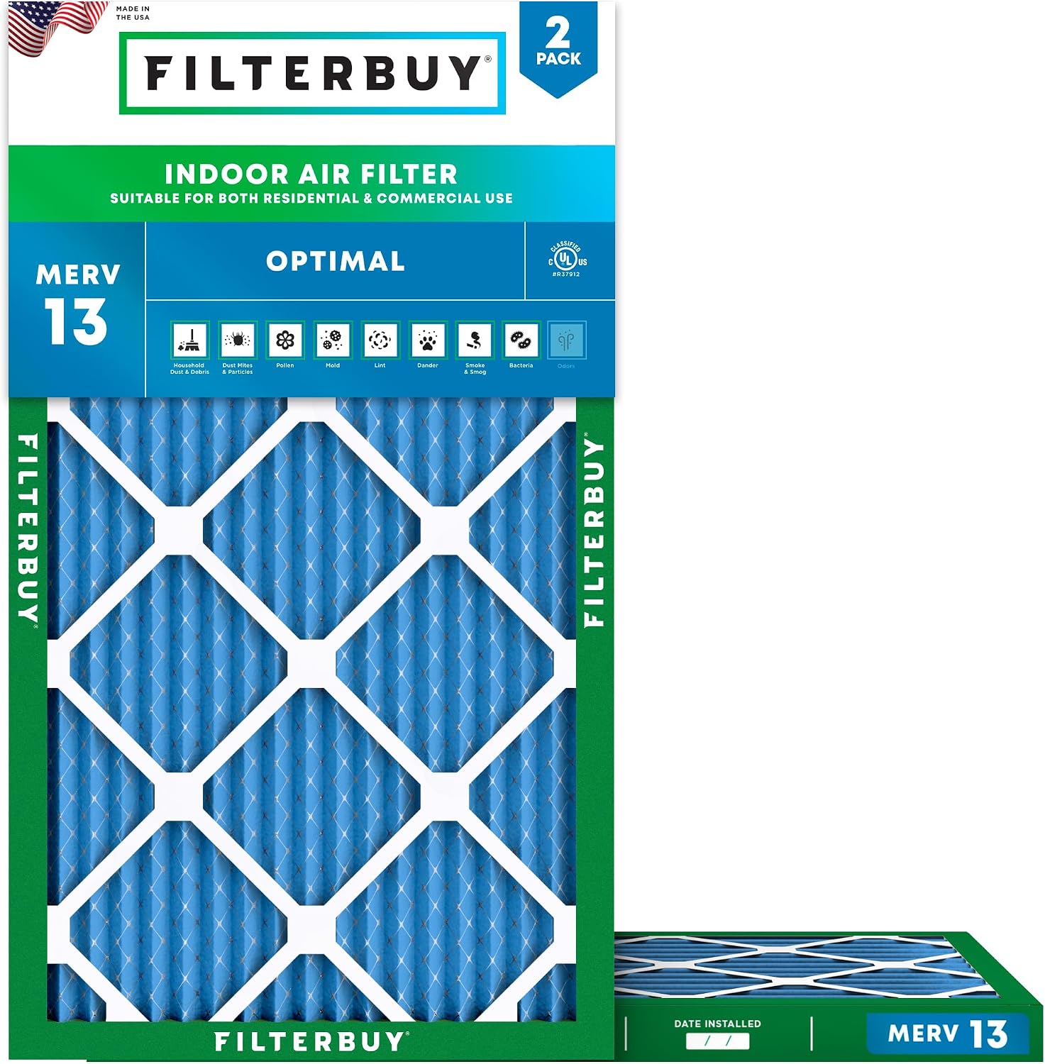 Filterbuy 15x30x1 MERV 13 (Budget Pick)