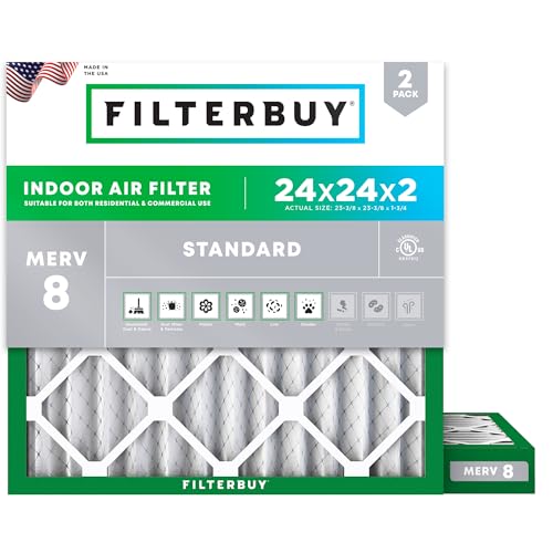 Filterbuy 24x24x2 MERV 8
