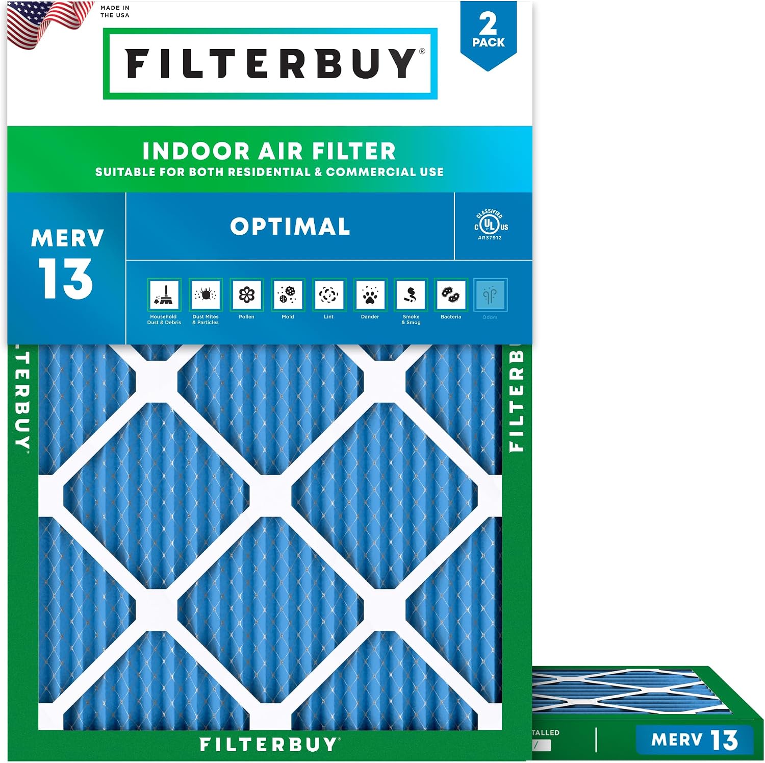 Filterbuy 25x32x1 MERV 13 (Mid-Range)