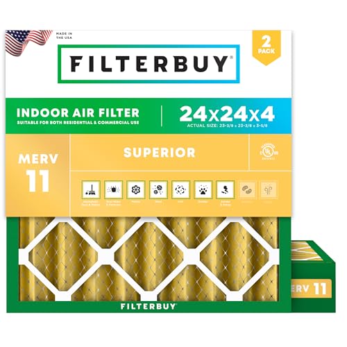 Filterbuy 24x24x4 MERV 11