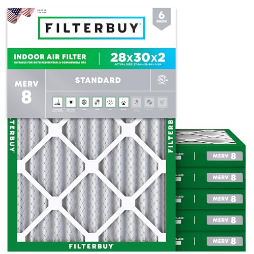 Filterbuy 28x30x2 MERV 8 (Best Value)
