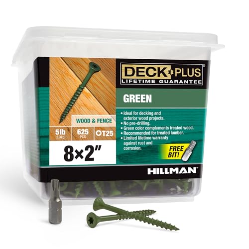 Deck Plus 48400 #8 x 2" Green