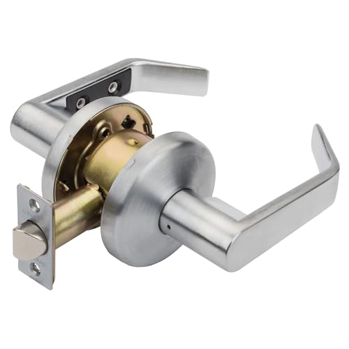 Dynasty Hardware Passage Door Lever Lockset, ADA Compliant, Light Duty Non-Locking Handle for Hallway or Closet Use, Satin Chrome Finish, Model AUS-30-26D