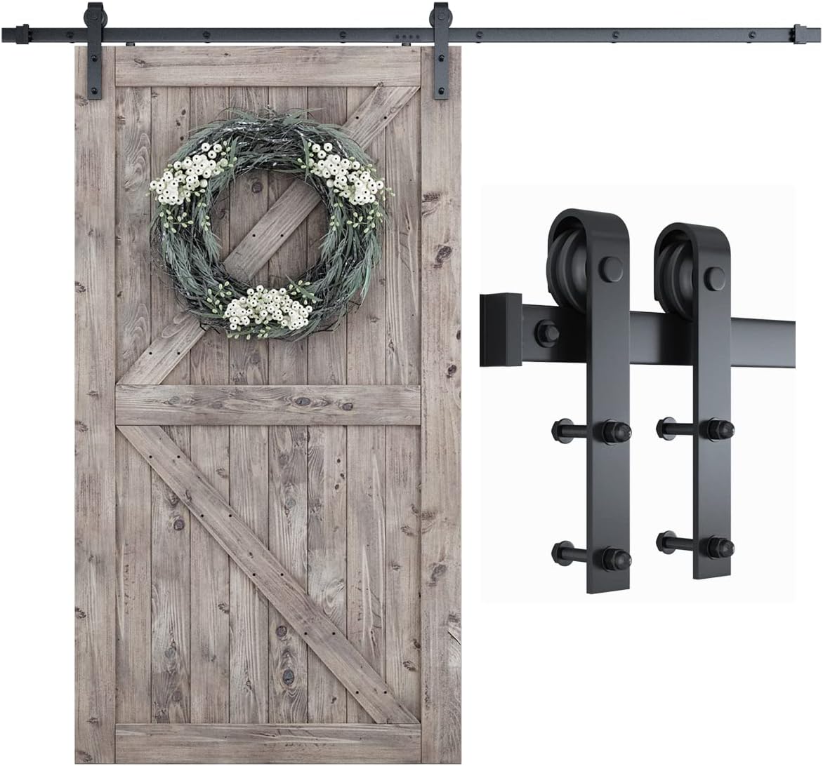 SMARTSTANDARD 8 FT Barn Door Hardware Kit