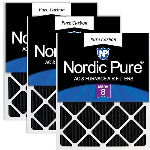 Nordic Pure 20x20x1 Pure Carbon 3 Pack