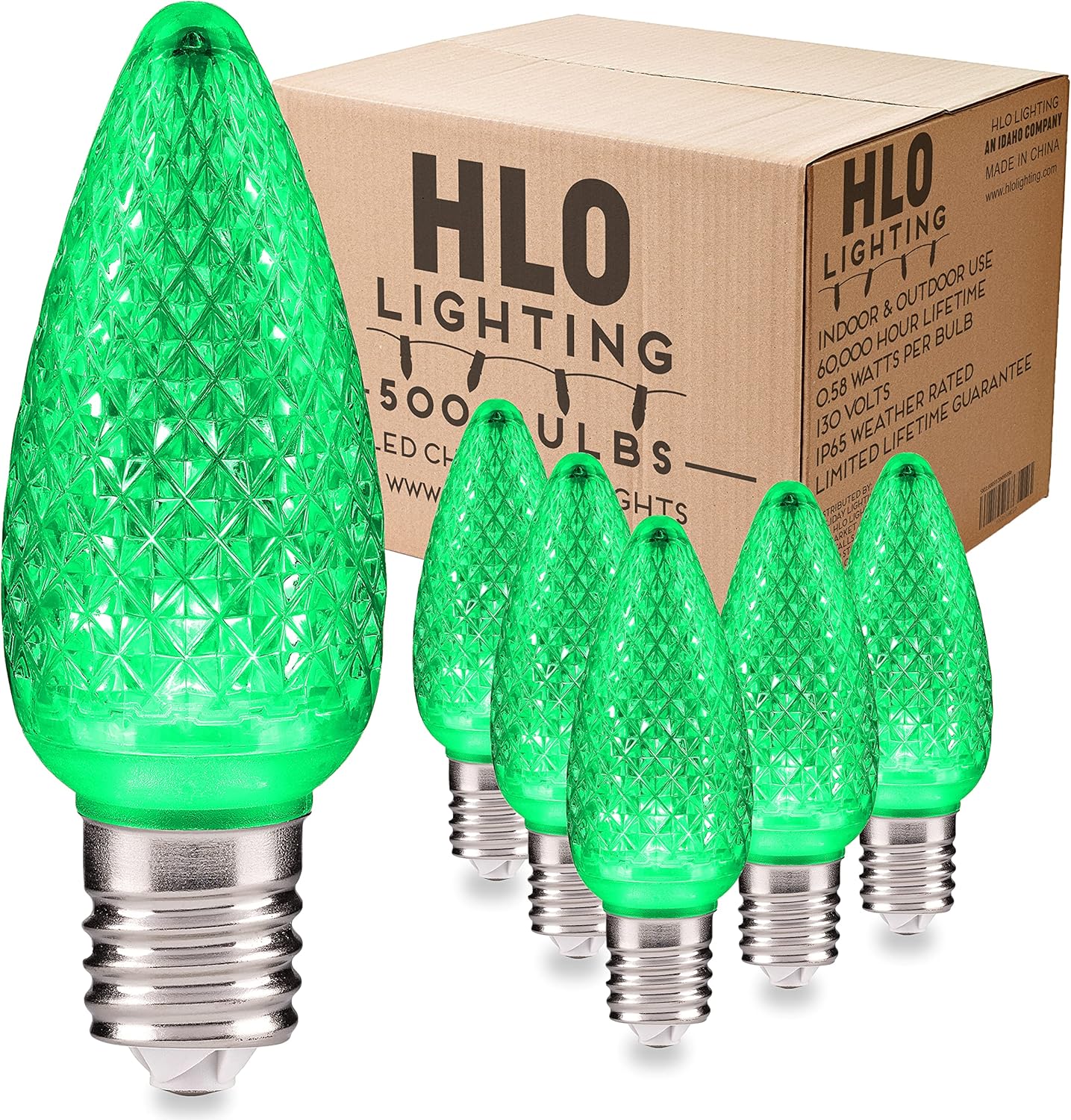 HLO Lighting Green C9 (Set of 500)