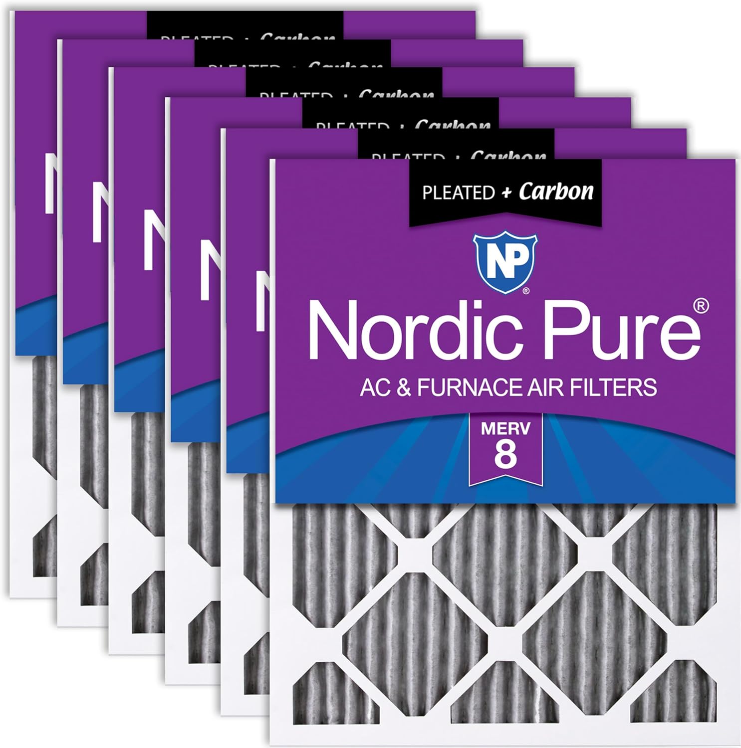 Nordic Pure MERV 8 Pleated Plus Carbon