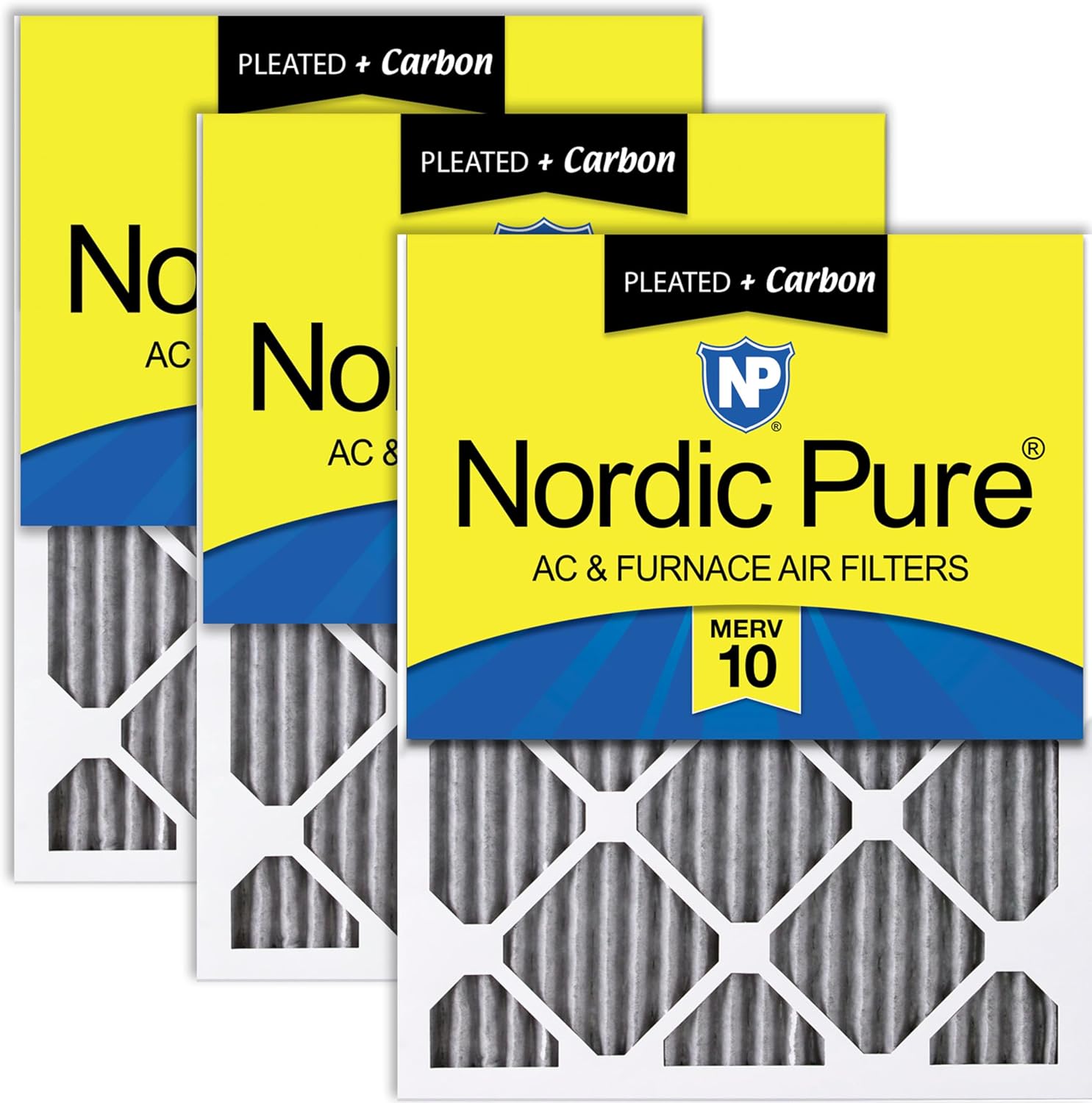 Nordic Pure 16x20x1 MERV 10 Plus Carbon
