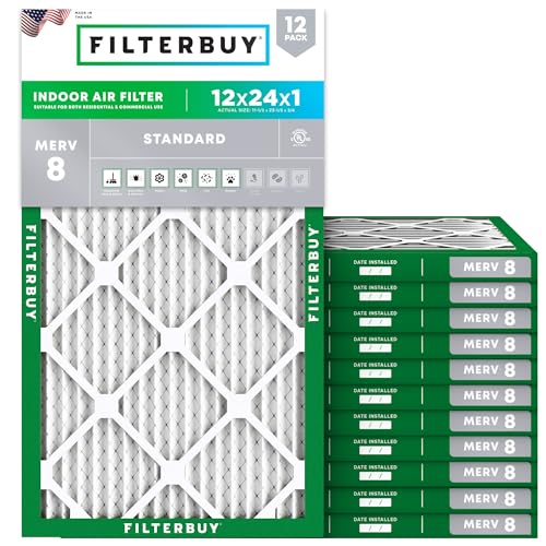 Filterbuy 12x24x1 (MERV 8)