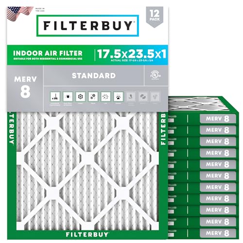 Filterbuy 17.5x23.5x1 MERV 8