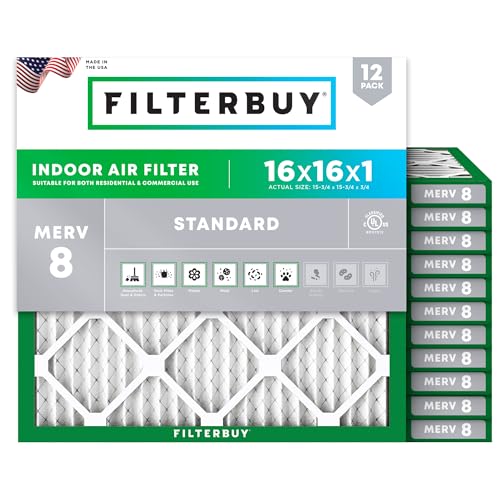 Filterbuy 16x16x1 MERV 8