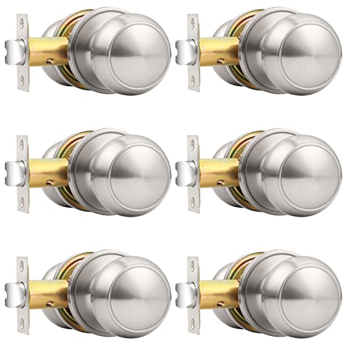 Probrico Passage Door Knobs (6 Pack)