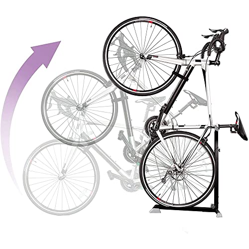 Bike Nook Bike Stand & Vertical Storage Rack - The Original Vertical Bicycle Floor Stand for Garage Storage, Indoor and Outdoor - Perfect Bike Accessories for Small Spaces with No Drilling
