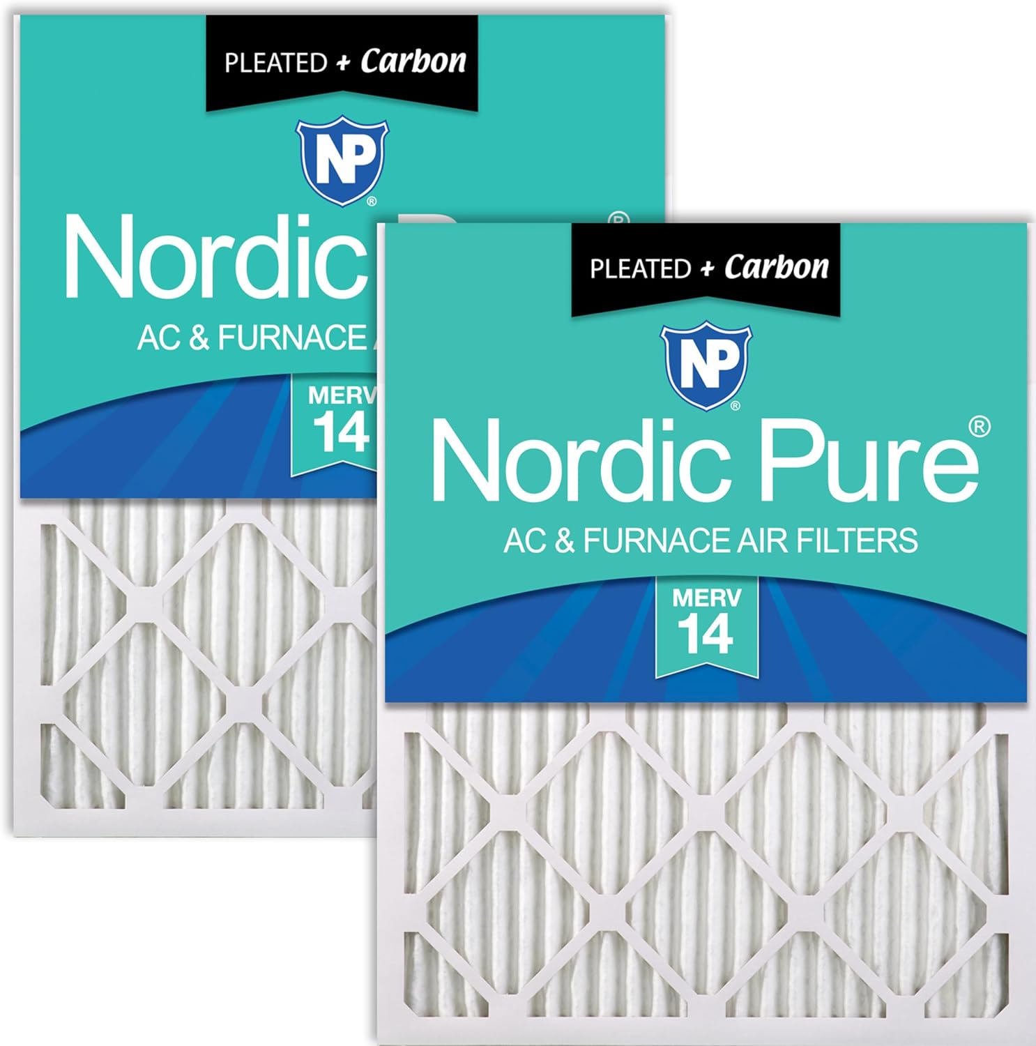 Nordic Pure 20x25x1 MERV 14 Plus Carbon
