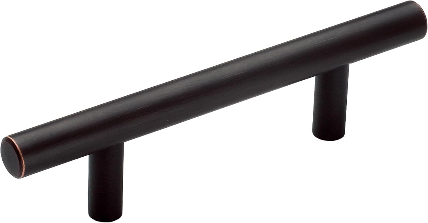 Amerock | Cabinet Pull | Oil Rubbed Bronze | 3 inch (76 mm) Center to Center | Bar Pulls | 25 Pack | Drawer Pull | Drawer Handle | Cabinet Hardware