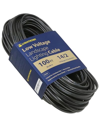 Lightkiwi 14/2 Low Voltage Landscape Lighting Wire