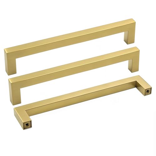 goldenwarm 6-1/4" Brushed Brass Pulls