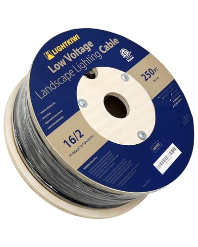 Lightkiwi 16/2 Low Voltage Landscape Lighting Wire