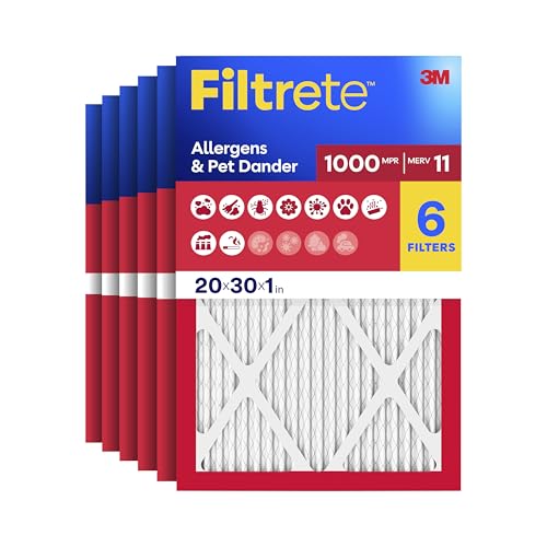 Filtrete 20x30x1 MERV 11 — 6 Pack