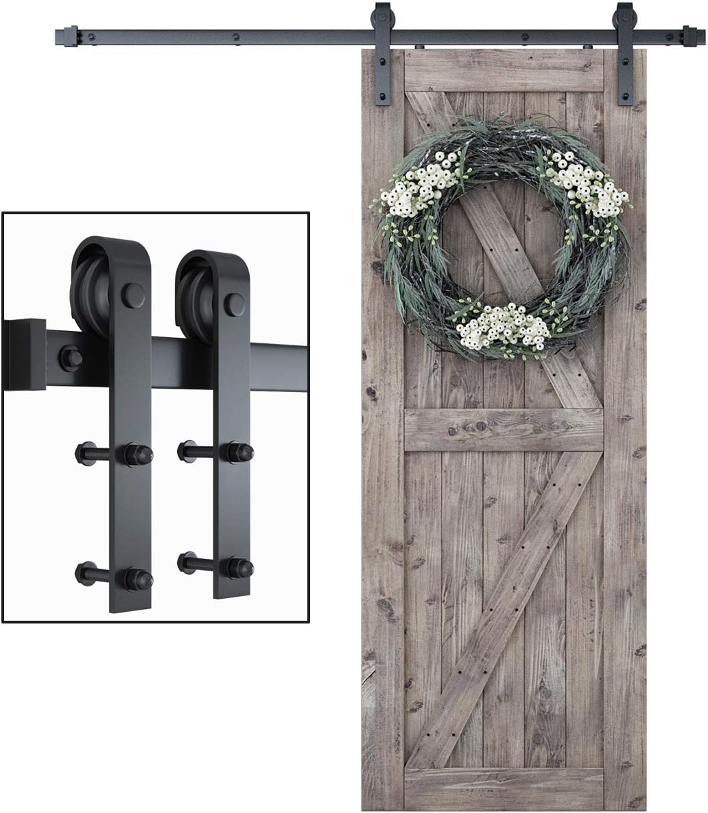 SMARTSTANDARD 6 Feet Barn Door Hardware Kit