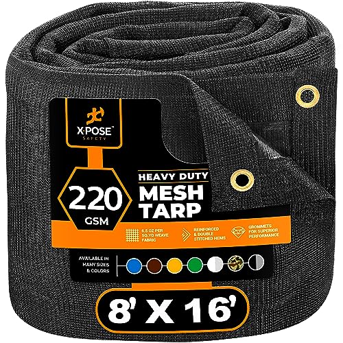 Xpose Safety Heavy Duty Mesh Tarp - 8' x 16'