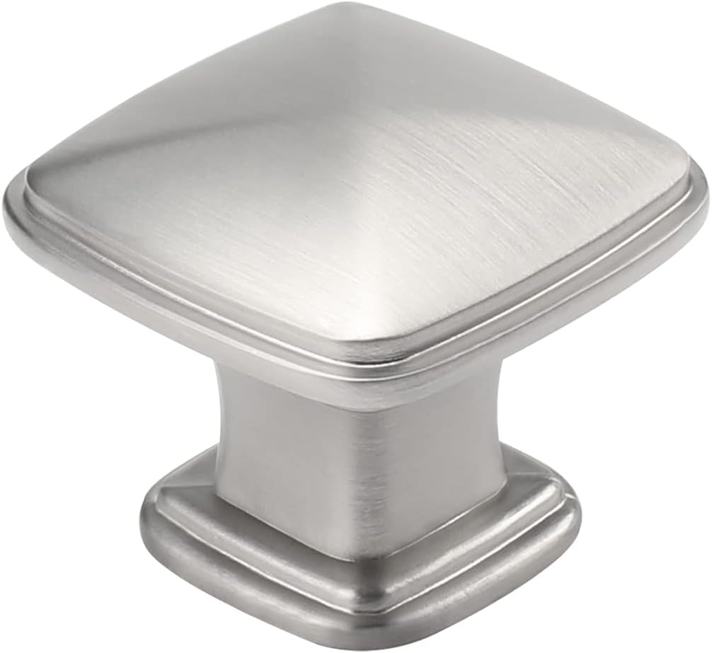 homdiy 25 Pack Brushed Nickel Knobs