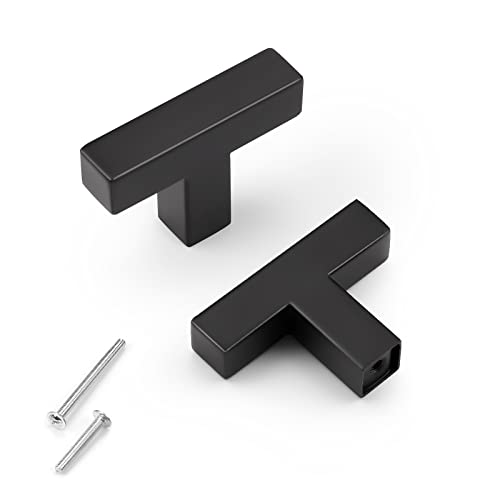 KNOBWELL Matte Black T-Bar Knobs