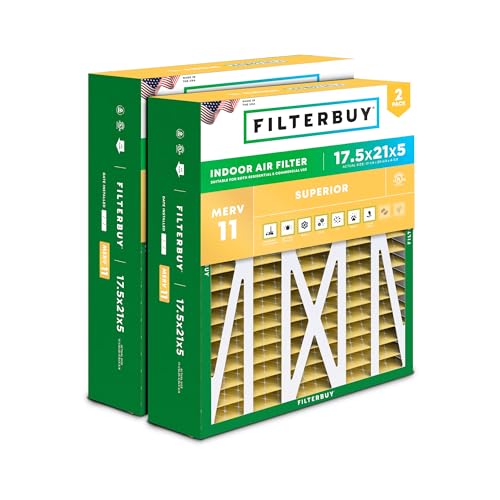 Filterbuy 17.5x21x5 MERV 11