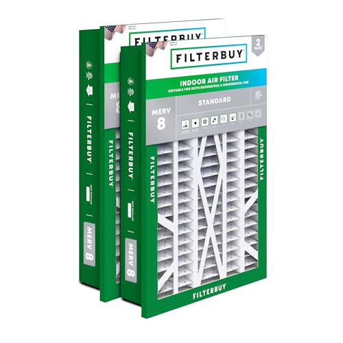 Filterbuy 16x25x5 MERV 8 (2-Pack)