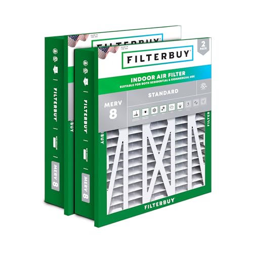 Filterbuy 20x25x5 MERV 8 (2-Pack)