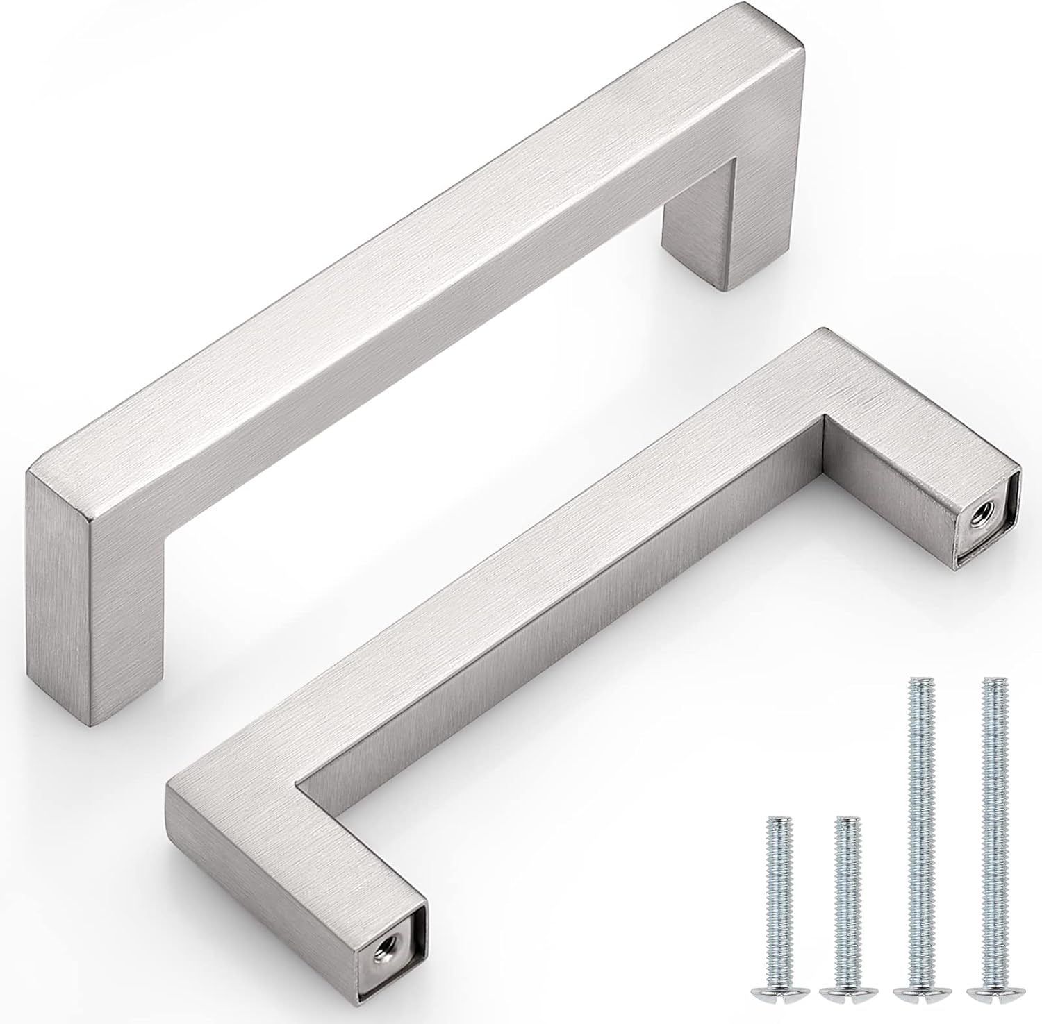 Probrico 4 Inch Satin Nickel Pulls (50 Pack)