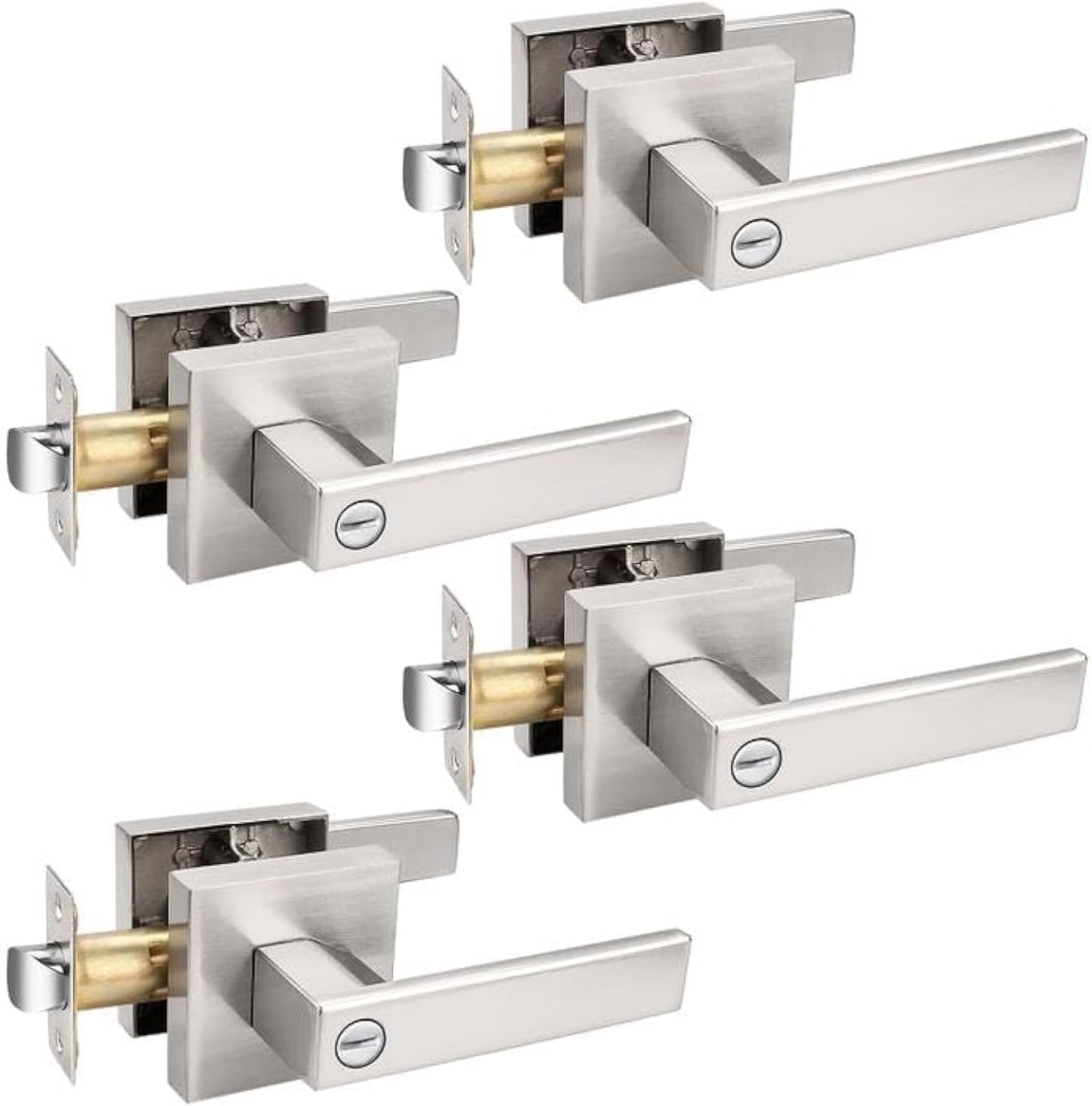 Probrico 4 Pack Privacy Door Levers