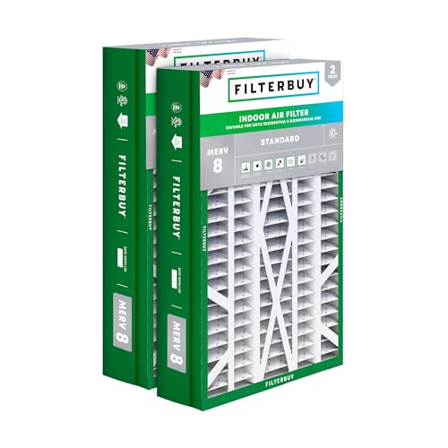 Filterbuy 14.5x27x5 MERV 8 (2-Pack)