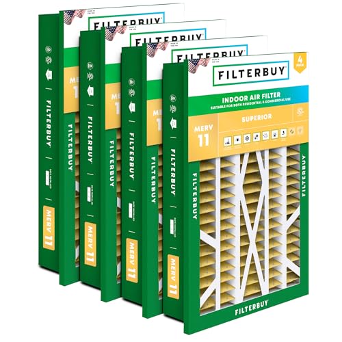 Filterbuy 16x25x5 MERV 11 (4-Pack)
