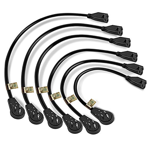 Nekteck 360 Rotating Flat Plug Extension Cord